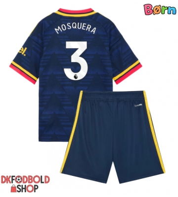 Arsenal Cristhian Mosquera #3 Udebanesæt Børn 2026-27 Kort ærmer (+ korte bukser)